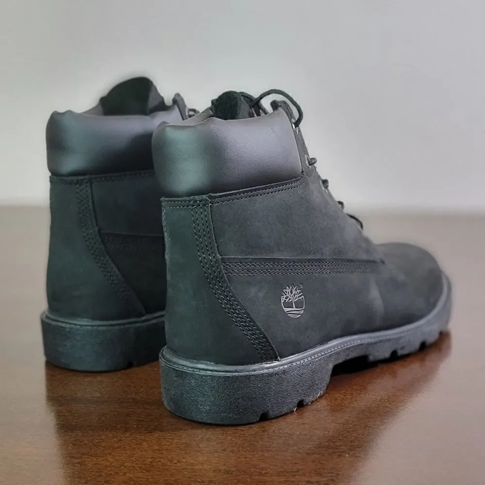 Timberland Premium Black Leather Boots Waterproof